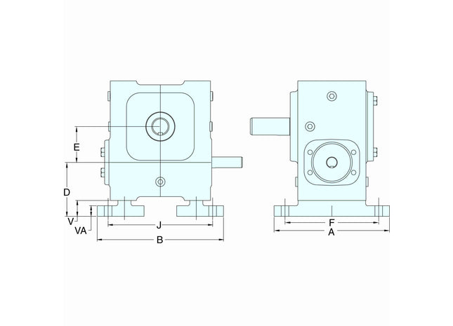 Grove Gear® EL Series - Accessorio para reductor de engranaje de gusano de aluminio G185624.00