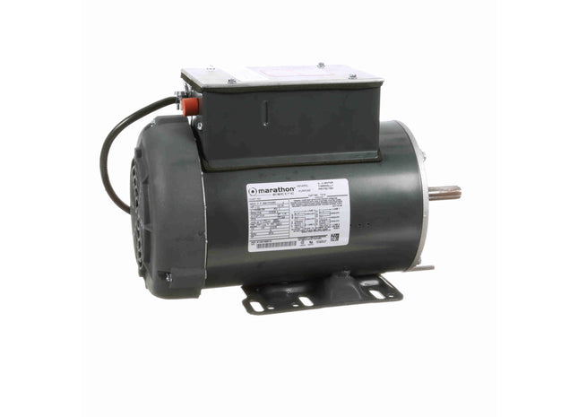Motor para herramientas eléctricas Marathon, 1,50 HP, 1 Ph, 60 Hz, 115/208-230 V, 1800 RPM, 56H Frame, TEFC Parte: 056B17F5328