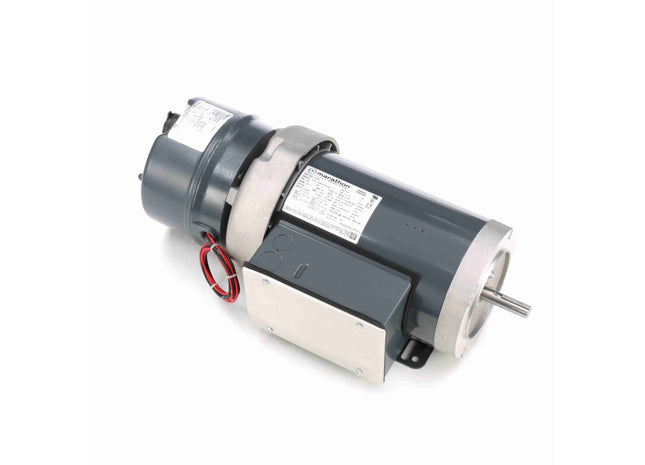 Motor con freno Marathon, 1,50 HP, 1 Ph, 60 Hz, 115/208-230 V, 1800 RPM, marco 56C, TEFC Parte: 056B17F5330