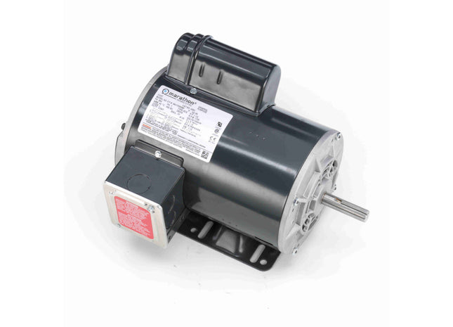 Motor del compresor de aire Marathon, 1,50 HP, 1 Ph, 60 Hz, 115/208-230 V, 1800 RPM, 56H Frame, DP Parte: 056C17D5308
