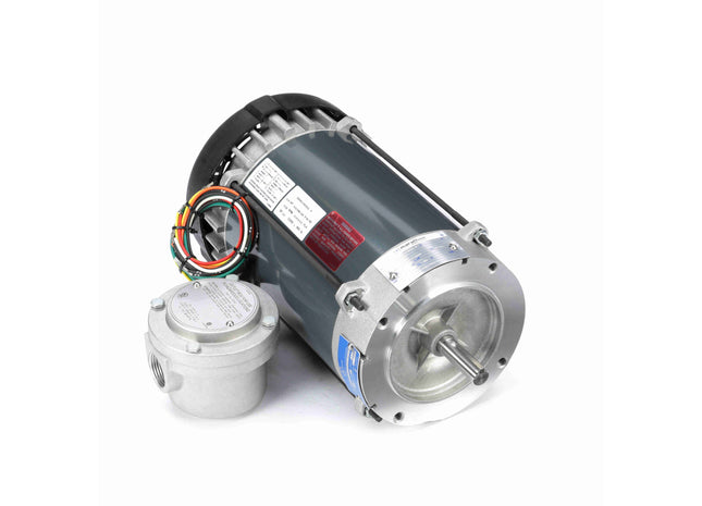 Motor Marathon Hazardous Duty® a prueba de explosiones, 0,75 HP, 1 Ph, 60 Hz, 115/208-230 V, 1800 RPM, marco 56C, EPFC Parte: 056C17G5322