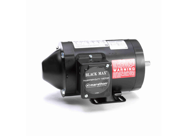 Motor Marathon Black Max® Inverter Duty Speed Ratio, 0,50 HP, 3 Ph, 60 Hz, 230/460 V, 1800 RPM, 56C Frame, TENV Parte: 056H17T5301
