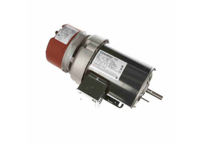Motor con freno Marathon, 0,75 HP, 3 Ph, 60 Hz, 208-230/460 V, 1200 RPM, 56 Frame, TEFC Parte: 056T11F15534