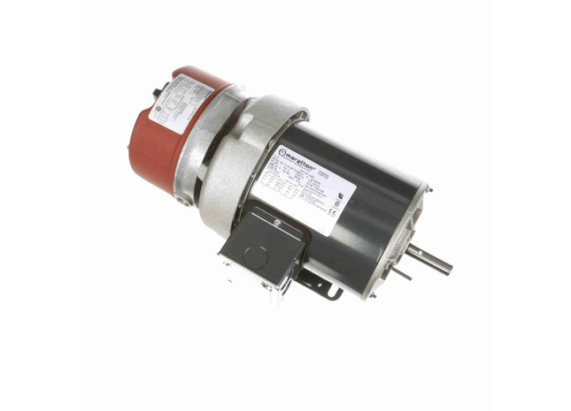 Motor con freno Marathon, 0,50 HP, 3 Ph, 60 Hz, 208-230/460 V, 1800 RPM, marco 56C, TEFC Parte: 056T17F15921