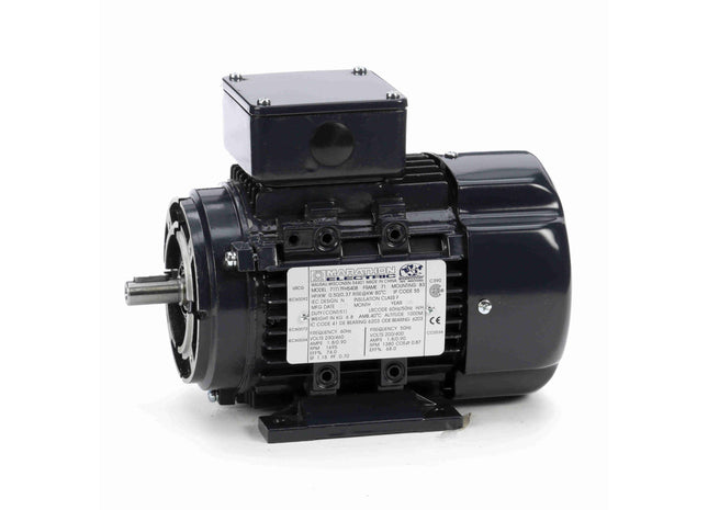 Motor Marathon Globetrotter® IEC de aluminio, 0,50 HP, 3 Ph, 60 Hz, 230/460 V, 1800 RPM, 71 Frame, TEFC Parte: 071T17FH5408