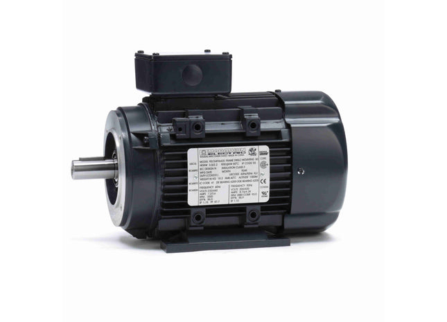 Motor Marathon Globetrotter® IEC de aluminio, 3 HP, 3 Ph, 60 Hz, 230/460 V, 3600 RPM, marco 90L, TEFC Parte: 090LT34FH6420