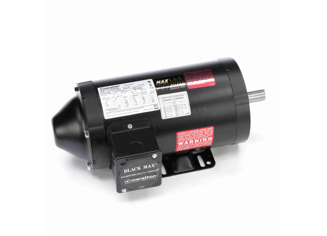 Motor Marathon Black Max® Inverter Duty Speed Ratio, 1 HP, 3 Ph, 60 Hz, 230/460 V, 1200 RPM, 145TC Frame, TENV Parte: 145THTR5376