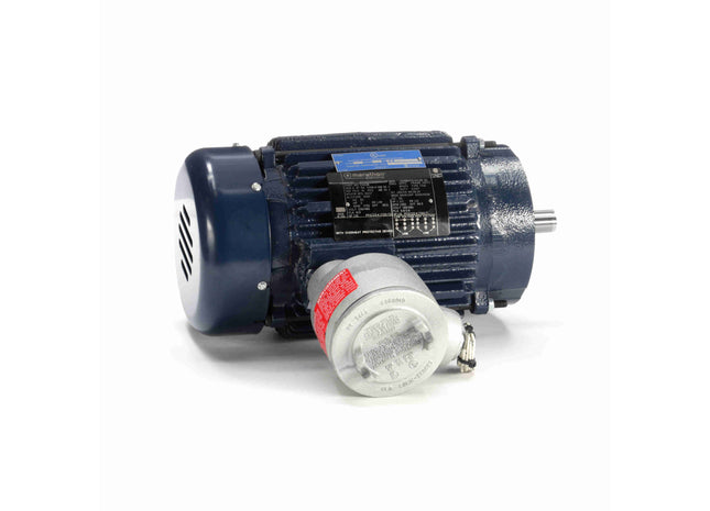 Motor Marathon Hazardous Duty® a prueba de explosiones, 2 HP, 3 Ph, 60 Hz, 230/460 V, 1800 RPM, marco 145TC, EPFC Parte: 145TTGN16034