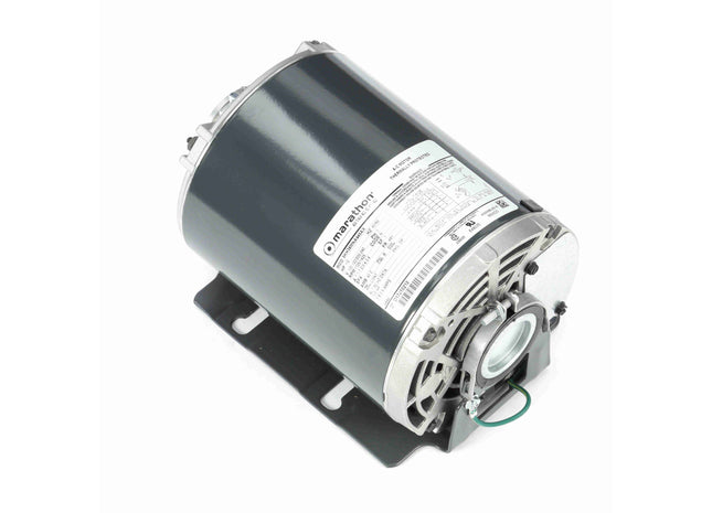 Motor de la bomba carbonatadora Marathon, 0,50 HP, 1 Ph, 60 Hz, 100-120/200-240 V, 1800 RPM, marco 48Y, DP Parte: 5KH36MNA445X