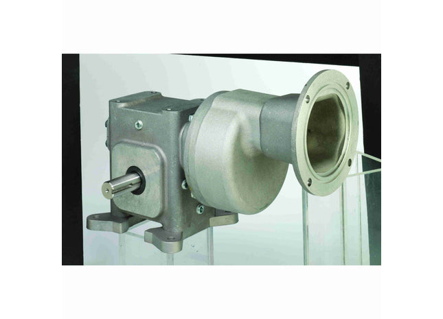 Grove Gear® EL Series - Reductor de engranaje de gusano/tornillo sin fin y helicoidal de aluminio de reducción doble ELT32409074.00