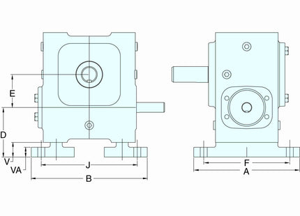 Grove Gear® EL Series - Accessorio para reductor de engranaje de gusano de aluminio G185625.00