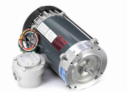 Motor Marathon Hazardous Duty® a prueba de explosiones, 0,75 HP, 1 Ph, 60 Hz, 115/208-230 V, 1800 RPM, marco 56C, EPFC Parte: 056C17G5322