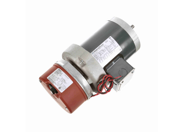 Motor con freno Marathon, 0,33 HP, 3 Ph, 60 Hz, 208-230/460 V, 1200 RPM, marco 56C, TEFC Parte: 056T11F5325