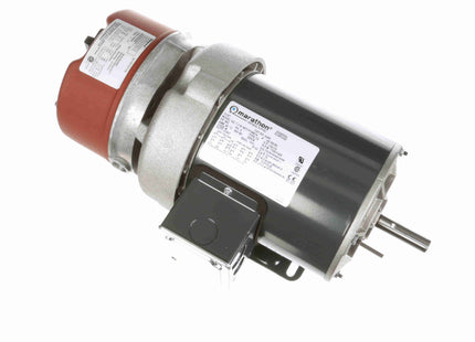 Motor con freno Marathon, 0,50 HP, 3 Ph, 60 Hz, 208-230/460 V, 1800 RPM, marco 56C, TEFC Parte: 056T17F15921
