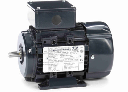 Motor Marathon Globetrotter® IEC de aluminio, 0,25 HP, 3 Ph, 60 Hz, 230/460 V, 1800 RPM, 63 Frame, TEFC Parte: 063T17FH5326