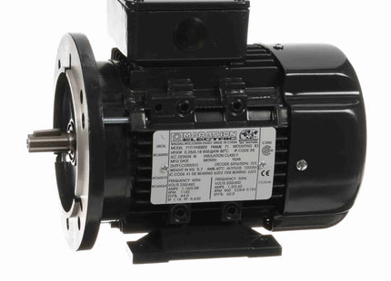 Motor Marathon Globetrotter® IEC de aluminio, 0,25 HP, 3 Ph, 60 Hz, 230/460 V, 1200 RPM, 71 Frame, TEFC Parte: 071T11FH5503