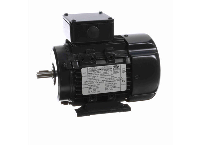 Motor Marathon Globetrotter® IEC de aluminio, 0,50 HP, 3 Ph, 60 Hz, 230/460 V, 3600 RPM, 71 Frame, TEFC Parte: 071T34FH5301