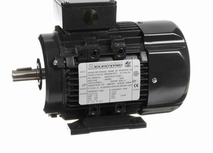 Motor Marathon Globetrotter® IEC de aluminio, 0,75 HP, 3 Ph, 60 Hz, 575 V, 1800 RPM, marco 80M, TEFC Parte: 080T17FH5330