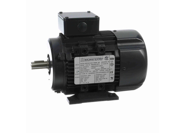 Motor Marathon Globetrotter® IEC de aluminio, 1 HP, 3 Ph, 60 Hz, 230/460 V, 3600 RPM, 80 Frame, TEFC Parte: 080T34FH15301