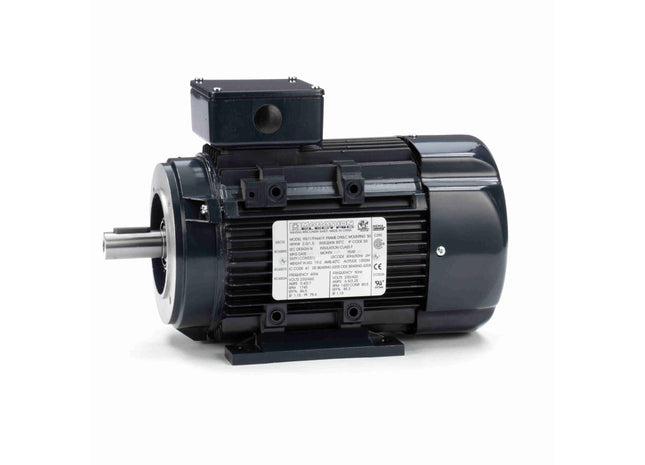 Motor Marathon Globetrotter® IEC de aluminio, 2 HP, 3 Ph, 60 Hz, 230/460 V, 1800 RPM, marco 90L, TEFC Parte: 090LT17FH6419