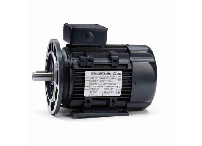 Motor Marathon Globetrotter® IEC de aluminio, 3 HP, 3 Ph, 60 Hz, 230/460 V, 3600 RPM, marco 90L, TEFC Parte: 090LT34FH6520