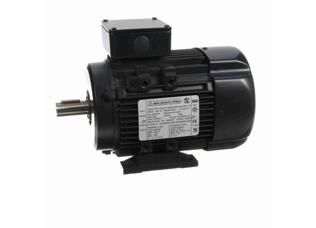 Motor Marathon Globetrotter® IEC de aluminio, 1 HP, 3 Ph, 60 Hz, 230/460 V, 1200 RPM, marco 90S, TEFC Parte: 090ST11FH6376