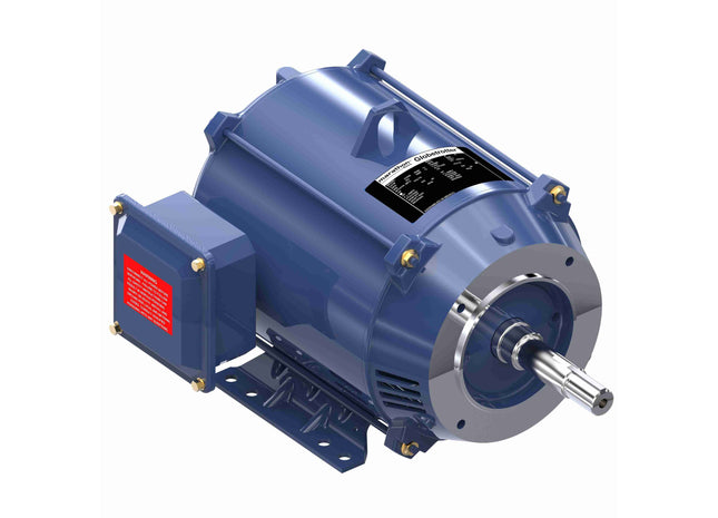 Motor de bomba de acoplamiento cerrado Marathon Globetrotter®, 3 HP, 3 Ph, 60 Hz, 208-230/460 V, 1800 RPM, marco 182JM, DP Parte: 182TTDBD6032