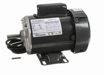 Motor Marathon de uso general, 0,50 HP, 1 Ph, 60 Hz, 115/230 V, 3600 RPM, 56 Frame, TEFC Parte: 5KC36LN4003Y