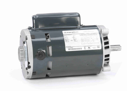 Motor de ventilador y soplador Marathon, 0,75 HP, 1 Ph, 60 Hz, 115/230 V, 3600 RPM, marco 56C, DP Parte: 5KC39NN50X