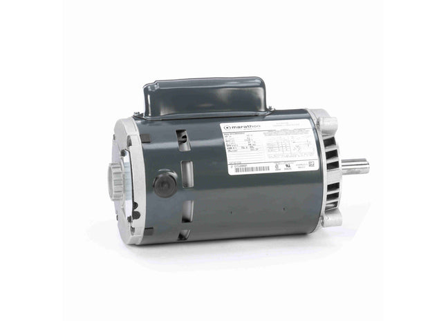 Motor de ventilador y soplador Marathon, 0,75 HP, 1 Ph, 60 Hz, 115/230 V, 3600 RPM, marco 56C, DP Parte: 5KC39NN50X