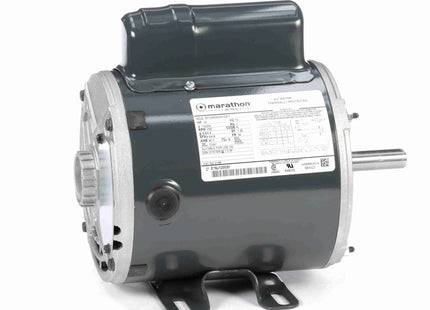 Motor del compresor de aire Marathon, 0,50 HP, 1 Ph, 60 Hz, 115/230 V, 1800 RPM, 56 Frame, DP Parte: 5KC49GN0010Y