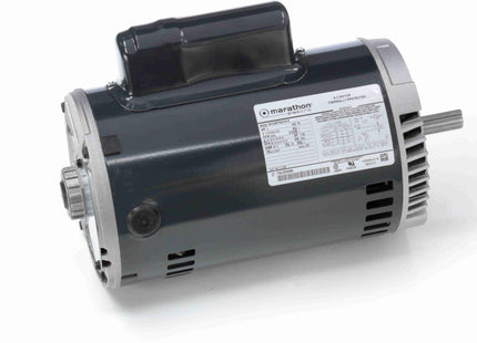 Motor de bomba de uso general Marathon, 2 HP, 1 Ph, 60 Hz, 115/208-230 V, 3600 RPM, 56C Frame, DP Parte: 5KC49TN2141X