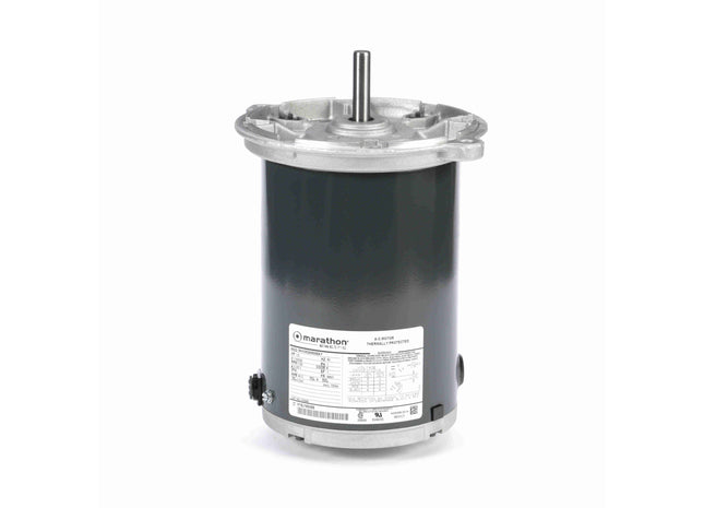 Motor de accionamiento de barrena Marathon, 0,33 HP, 1 Ph, 60 Hz, 115/230 V, 1800 RPM, 48NY Frame, TENV Parte: 5KH39QN9508Y