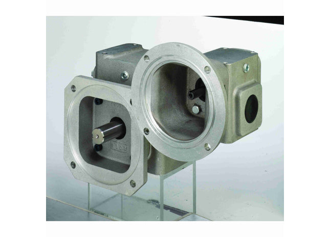 Grove Gear® EL Series - Reductor de engranaje de gusano/tornillo sin fin de aluminio de reducción doble ELM30223056.00