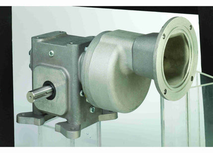 Grove Gear® EL Series - Reductor de engranaje de gusano/tornillo sin fin y helicoidal de aluminio de reducción doble ELT30405072.00