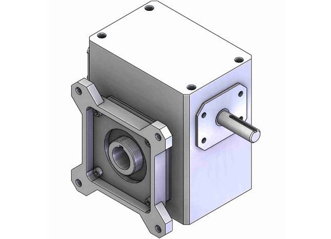 Grove Gear® Serie NH - Reductor de gusano de hierro de reducción simple y carcasa estrecha Ironman® NHF24002580.24